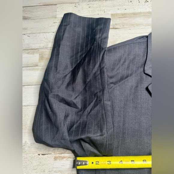 Lauren Ralph Lauren Blazer Jacket Men's 42R Navy Blue Classic Pinstriped - Picture 5 of 13